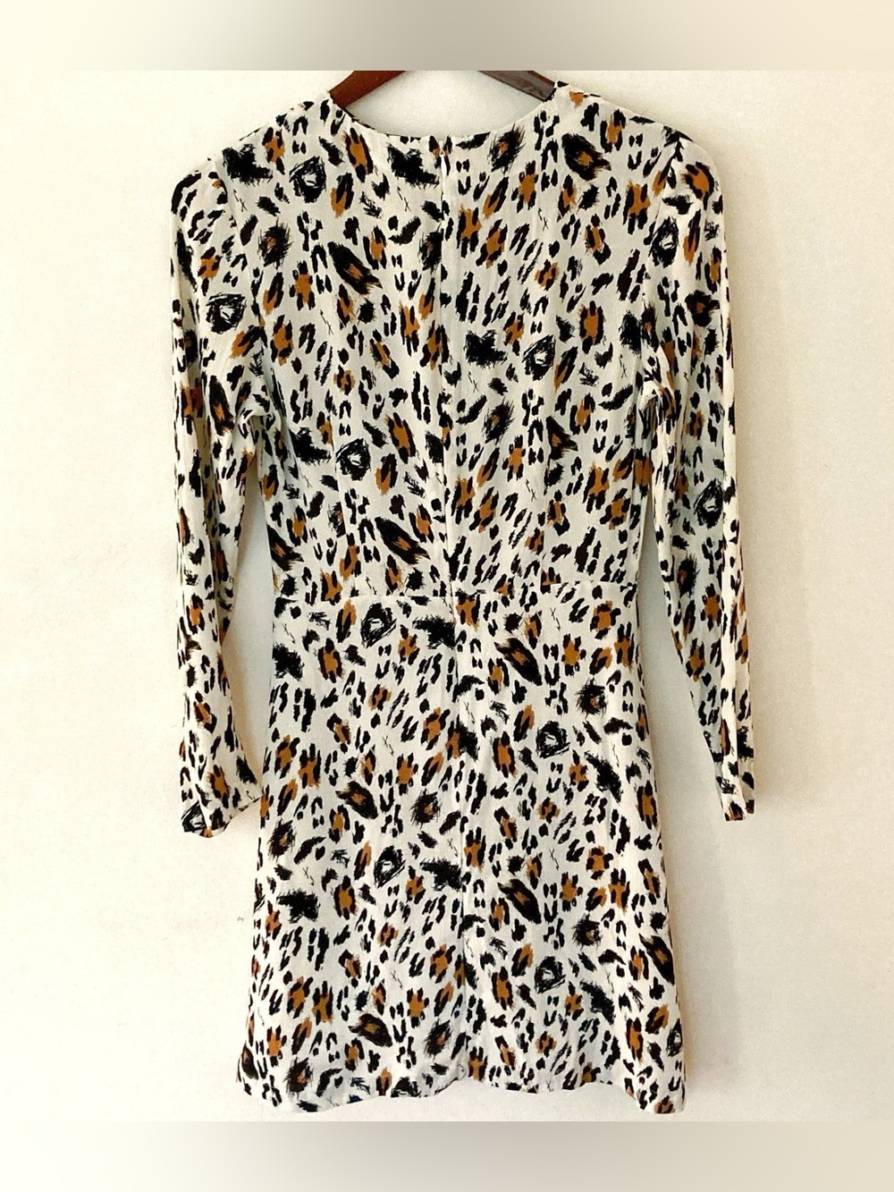 & Other Stories Leopard Print Long Sleeve Mini Dress | 4 NWOT